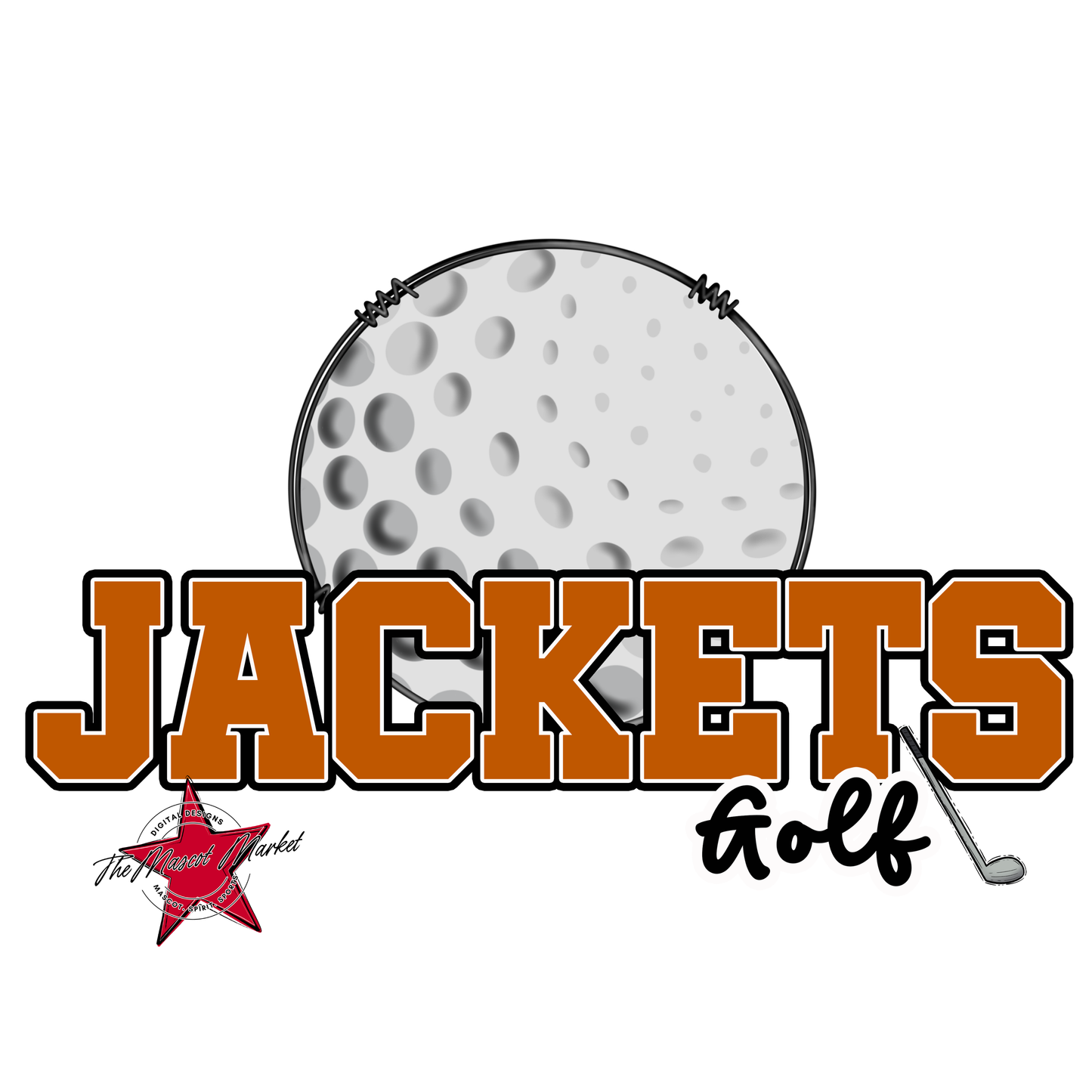 Jackets Varsity Golf-Burnt Orange
