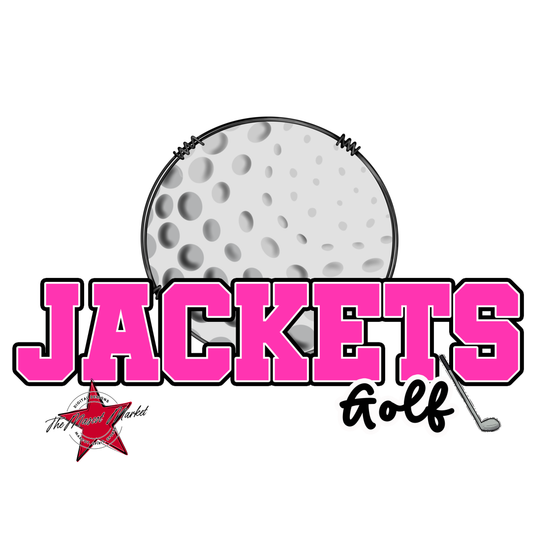 Jackets Varsity Golf-Pink