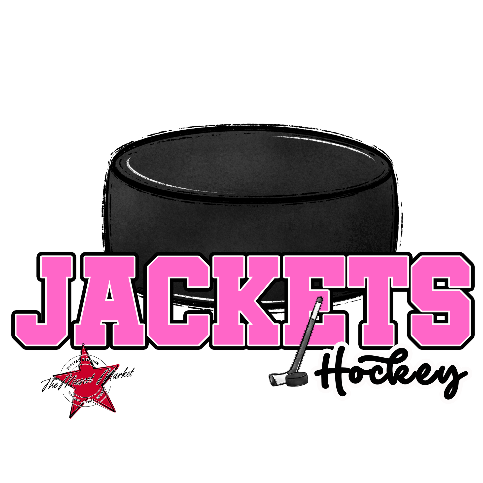 Jackets Varsity Hockey-Baby Pink