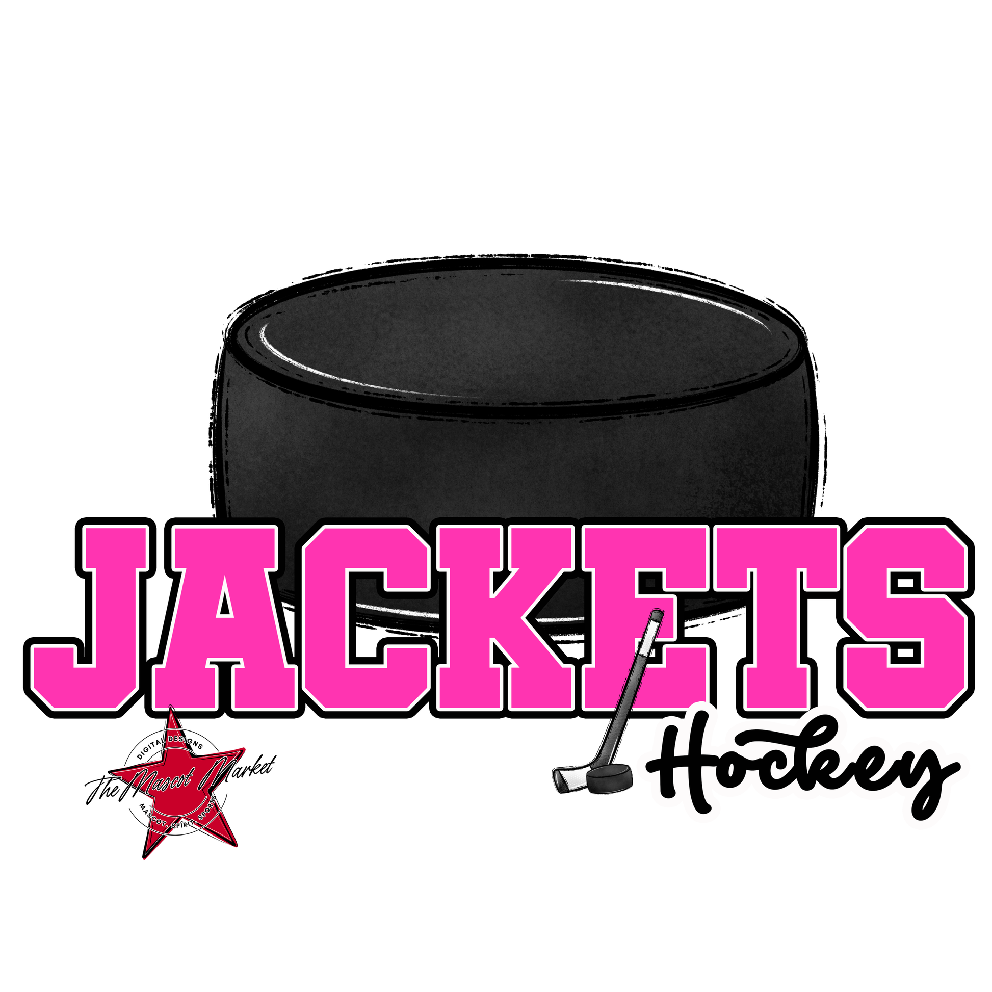 Jackets Varsity Hockey-Pink