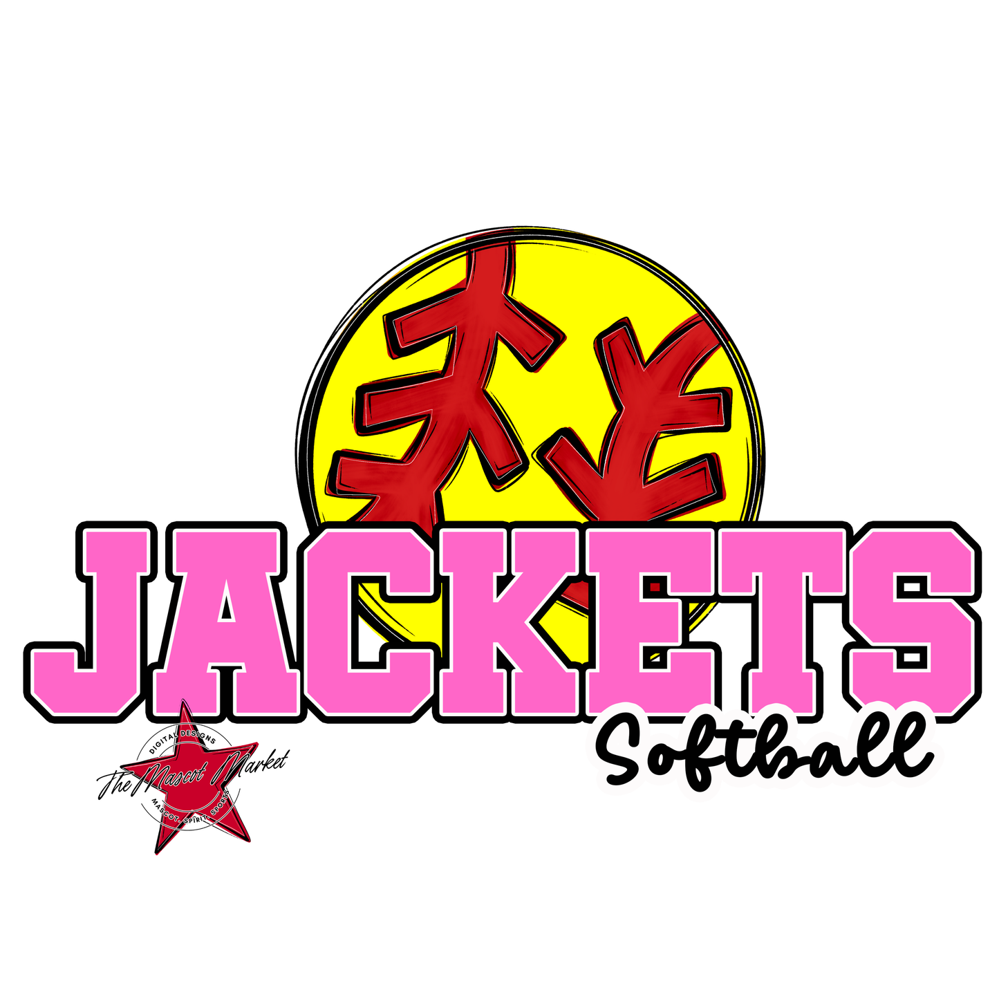 Jackets Varsity Softball-Baby Pink