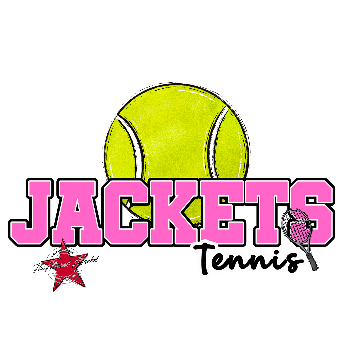 Jackets Varsity Tennis-Baby Pink