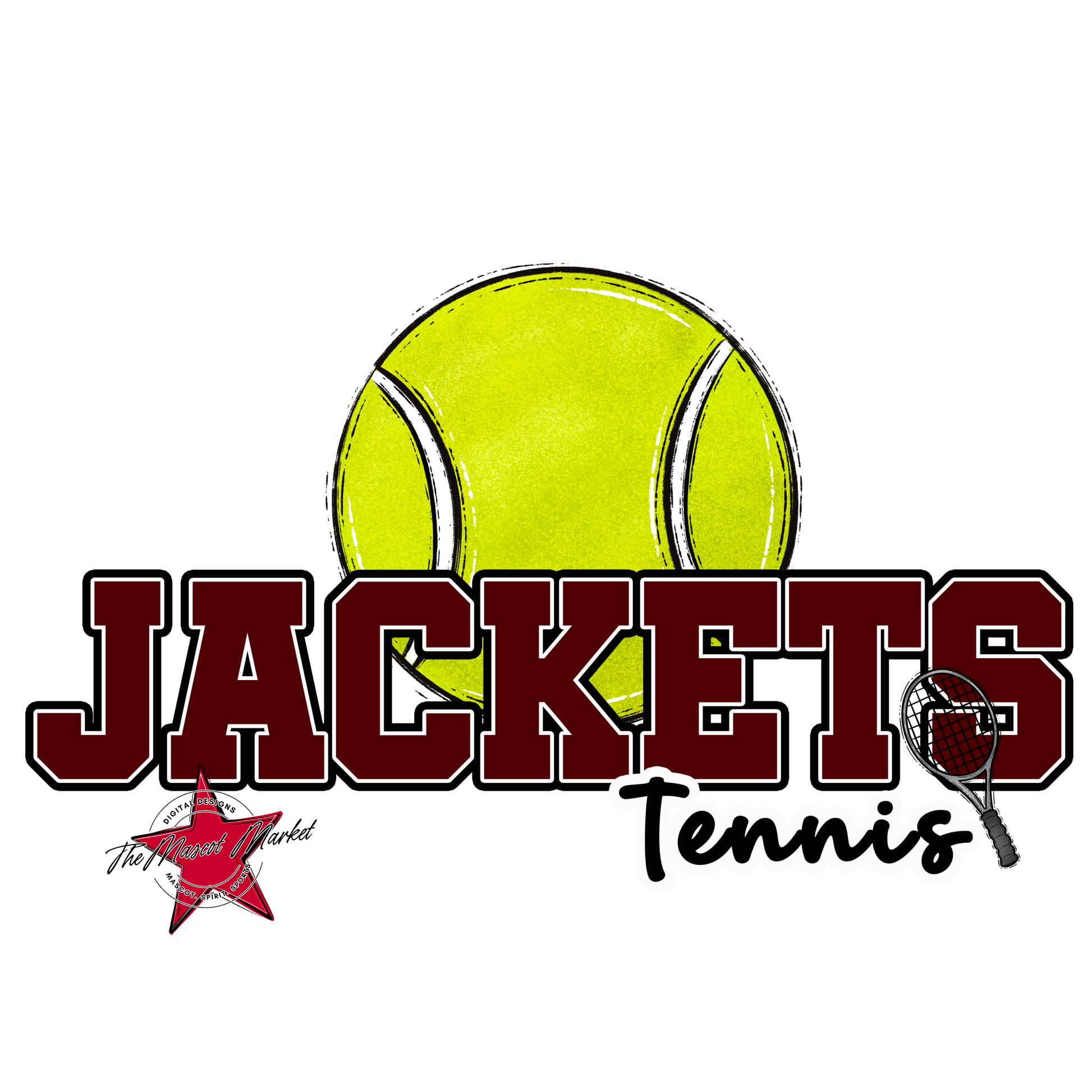Jackets Varsity Tennis-Maroon