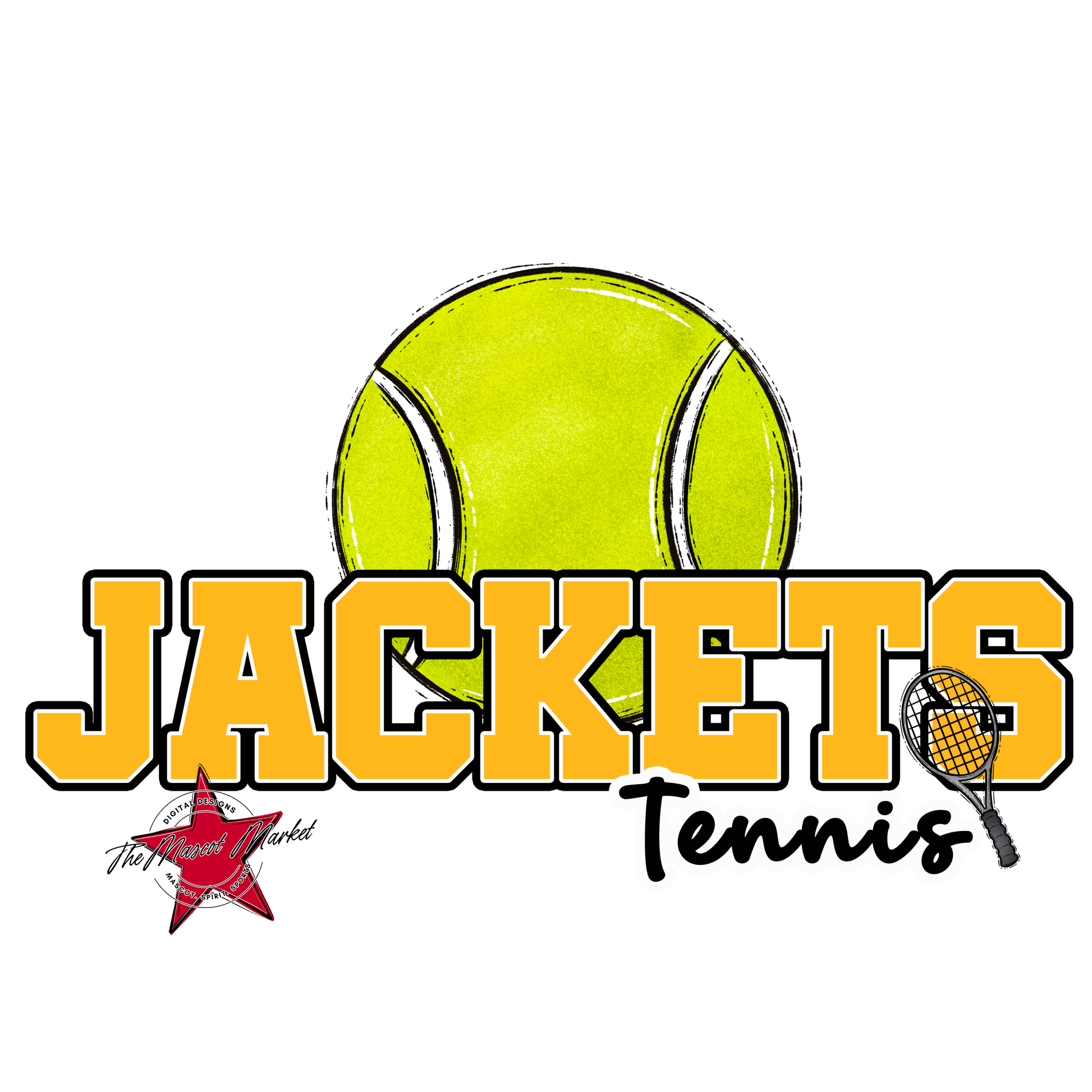Jackets Varsity Tennis-Yellow