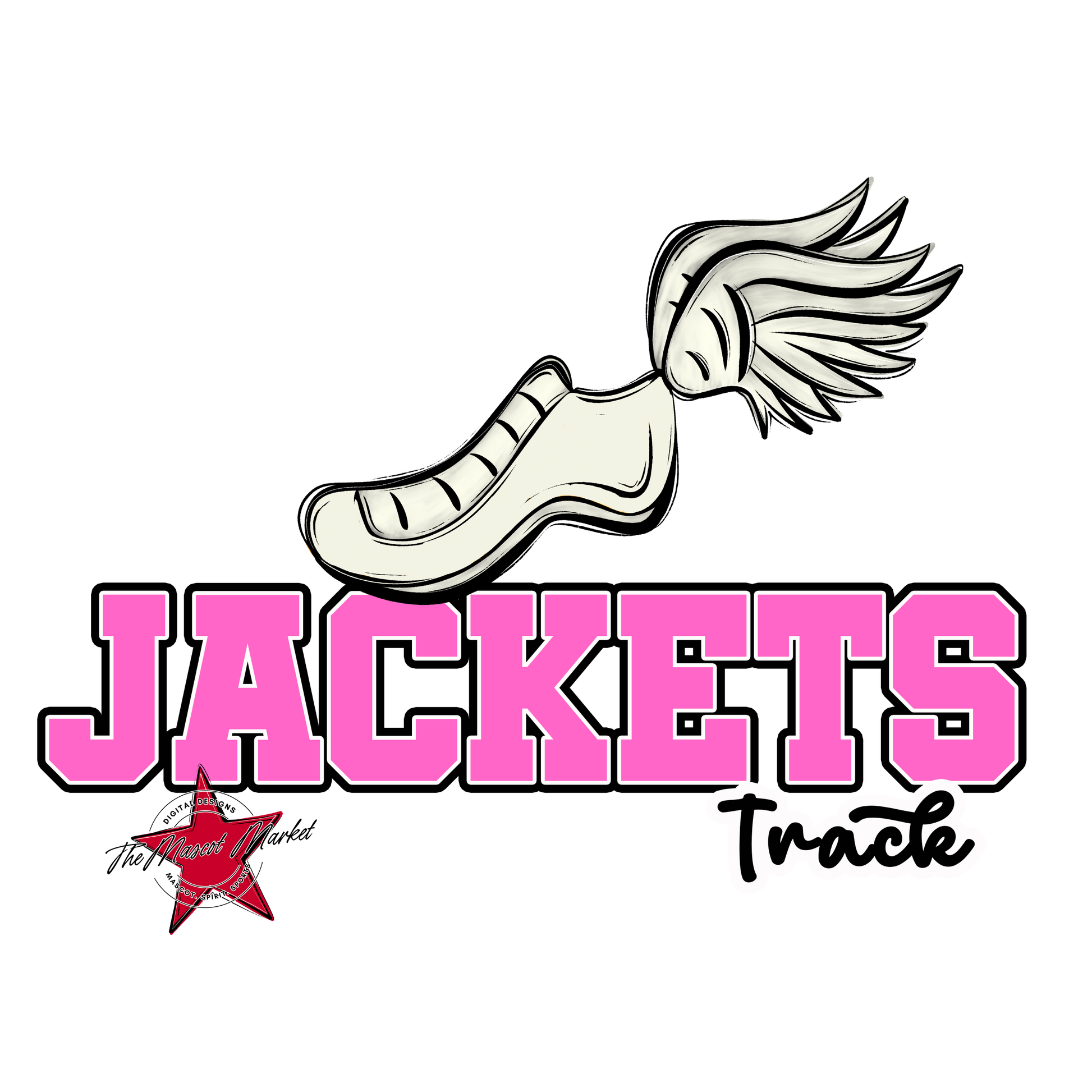 Jackets Varsity Track-Baby Pink