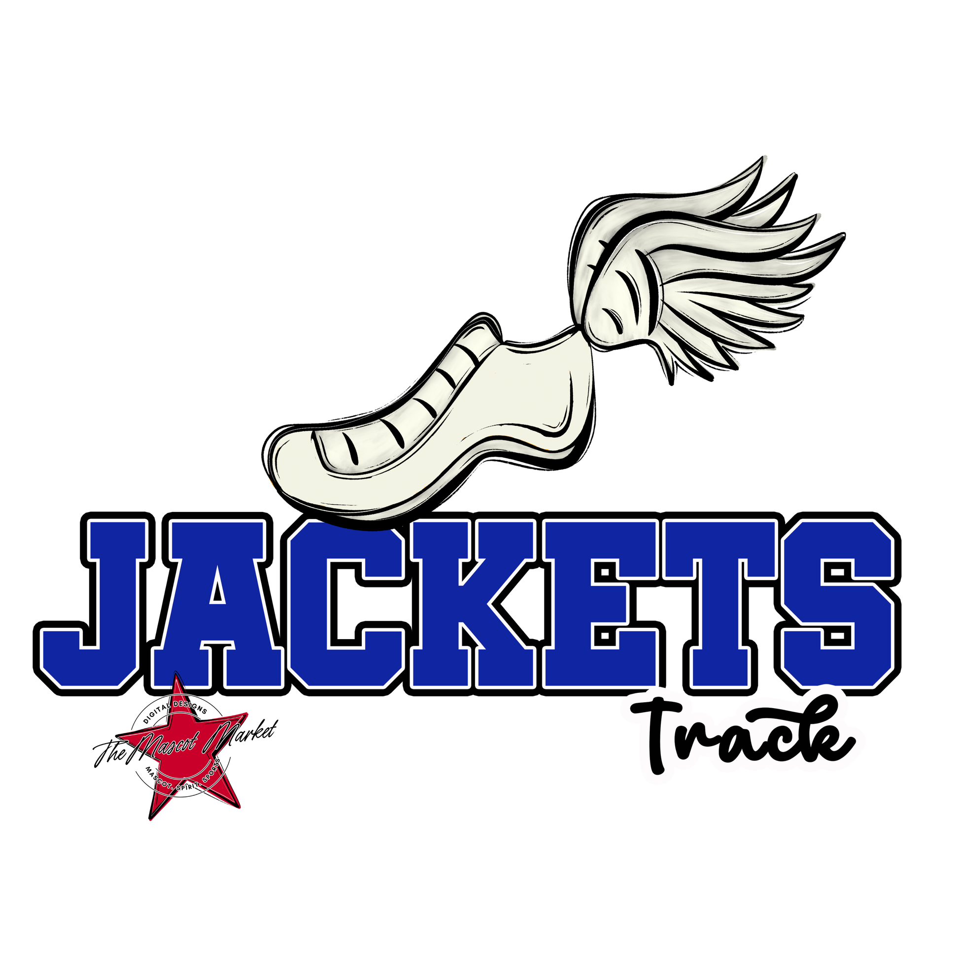 Jackets Varsity Track-Royal Blue