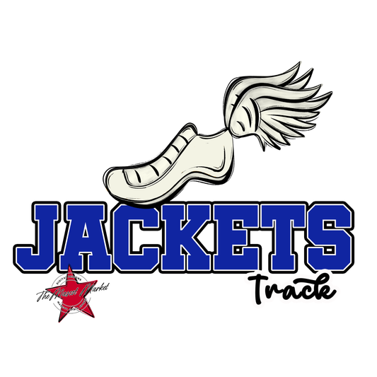 Jackets Varsity Track-Royal Blue