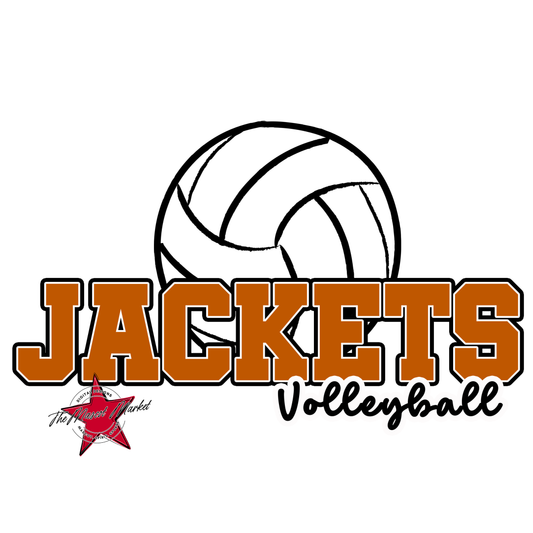 Jackets Varsity Volleyball-Burnt Orange