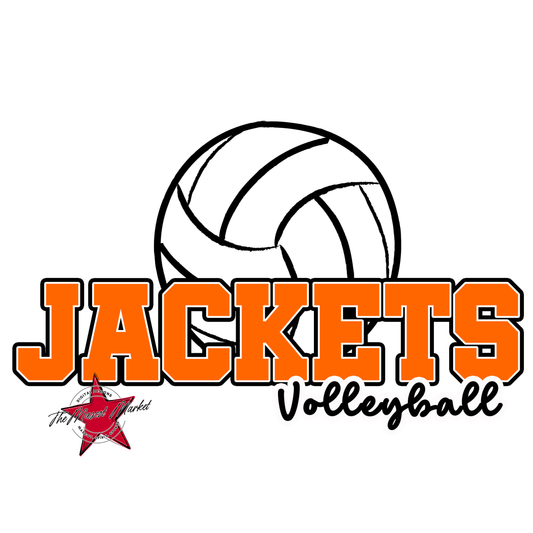 Jackets Varsity Volleyball-Orange