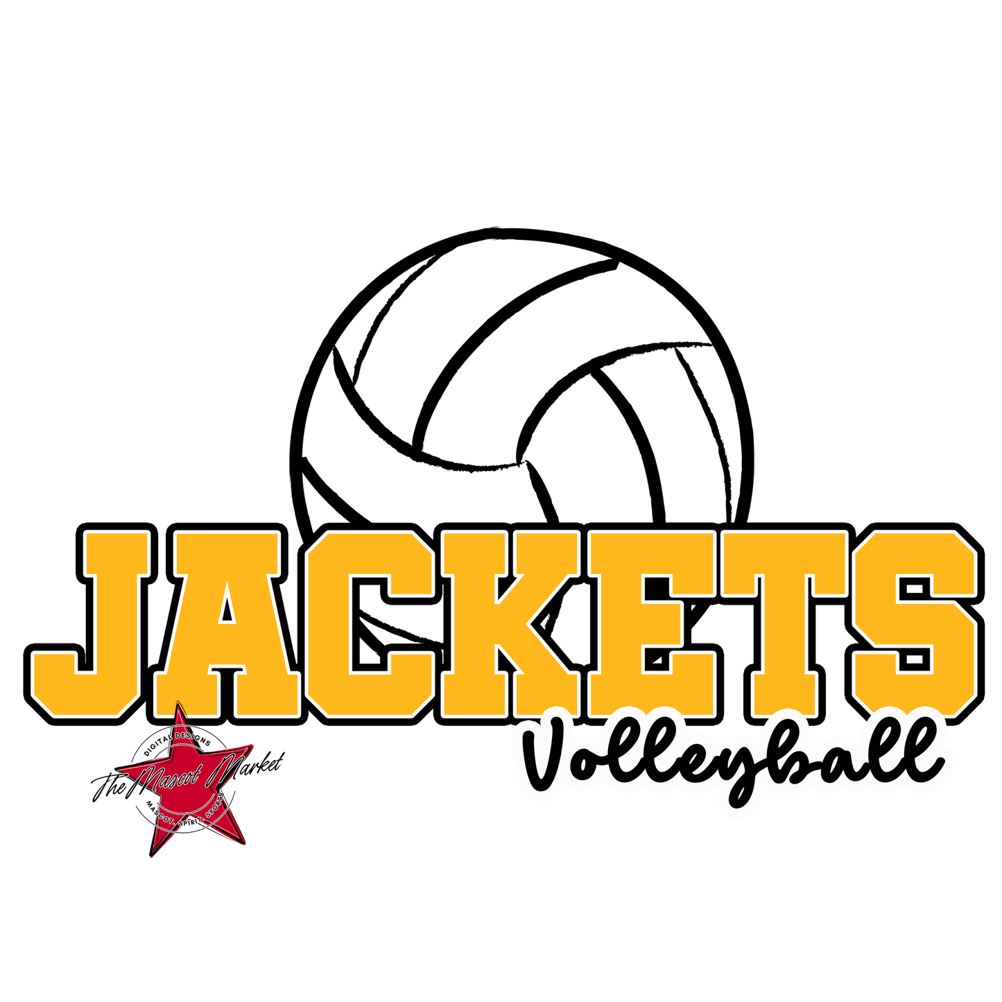 Jackets Varsity Volleyball-Yellow