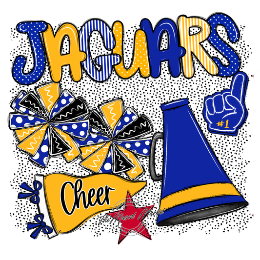 Jaguars Cheer Spirit-Royal Blue & Yellow