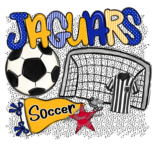 Jaguars Soccer Spirit-Royal Blue & Yellow