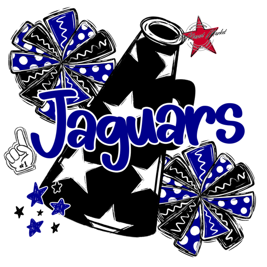 Jaguars Alpha Megaphone Design-Blue
