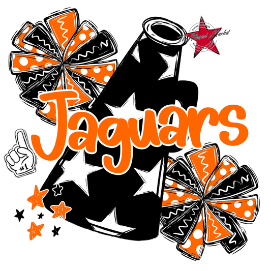 Jaguars Alpha Megaphone Design-Orange