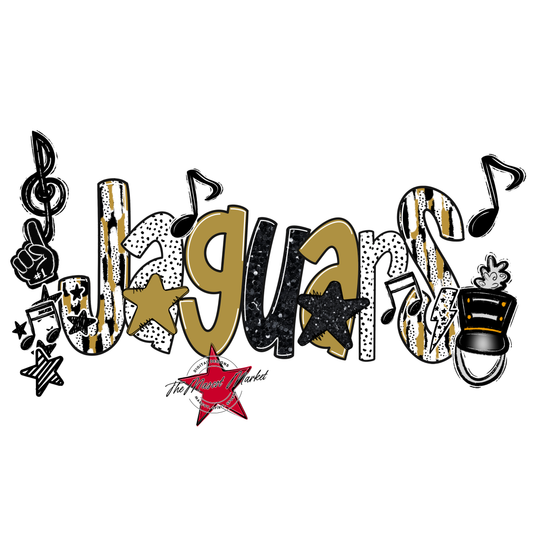 Jaguars Band Scrape-Gold