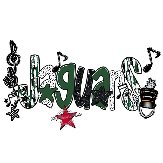 Jaguars Band Scrape-Green