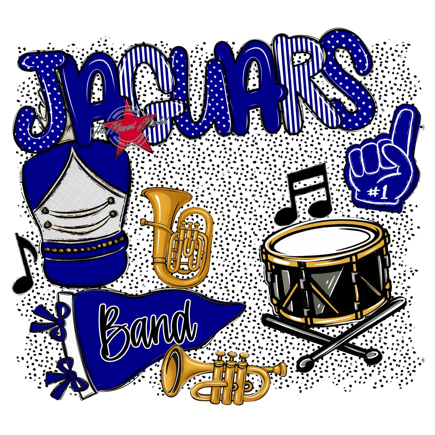 Jaguars Band Spirit-Blue
