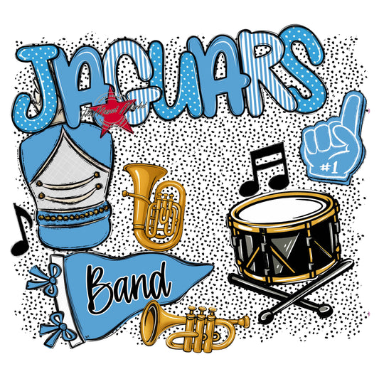 Jaguars Band Spirit-Carolina Blue