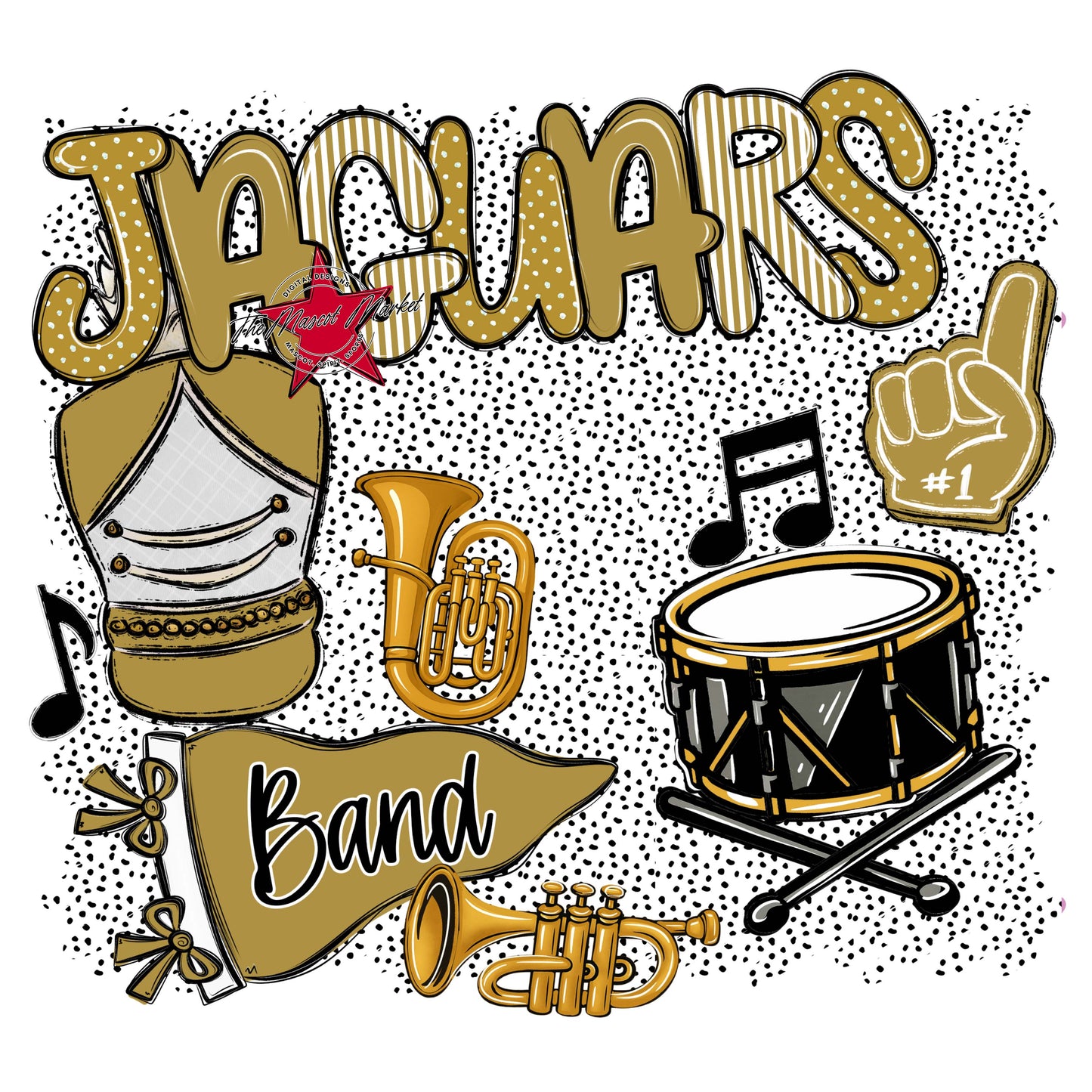 Jaguars Band Spirit-Gold