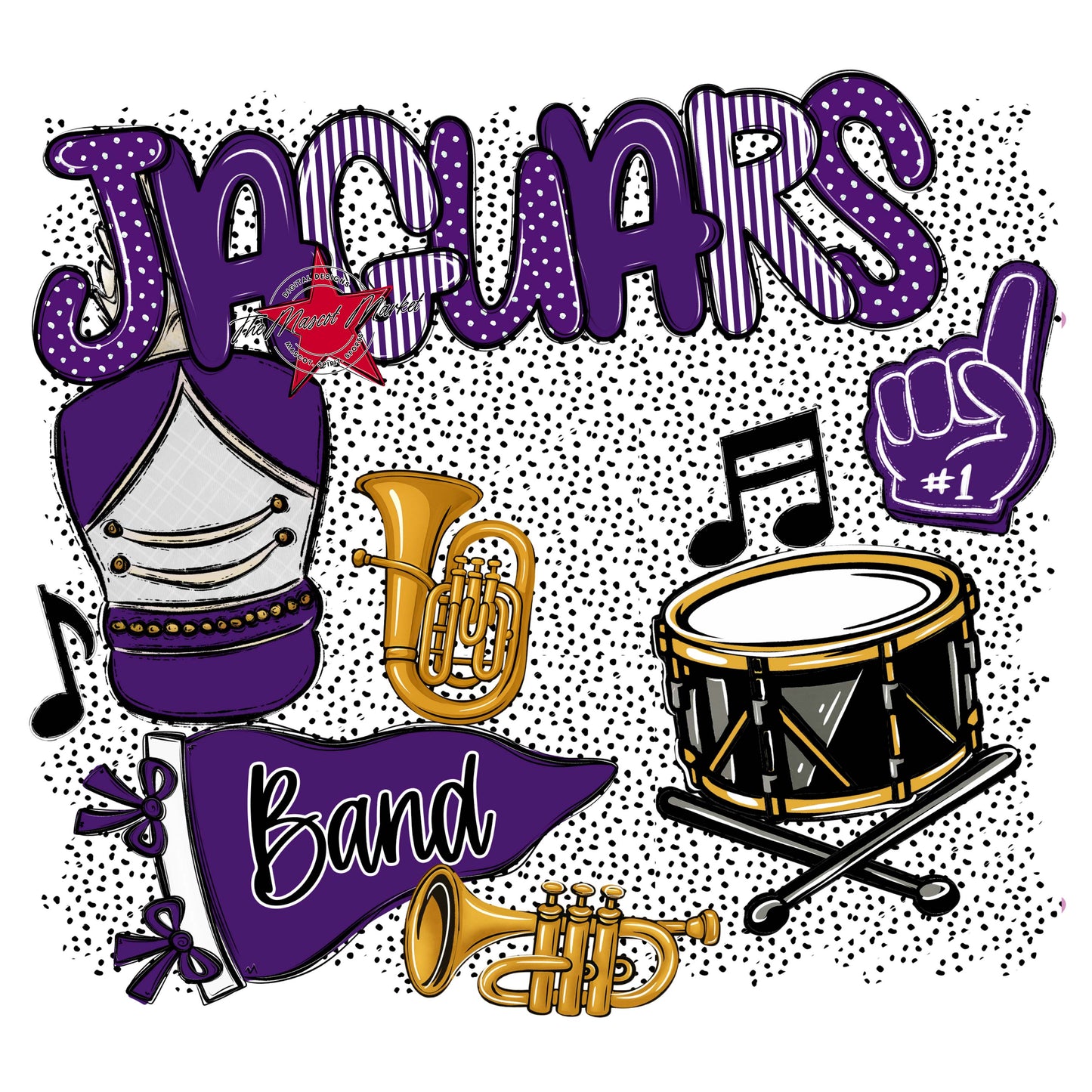 Jaguars Band Spirit-Purple