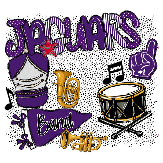 Jaguars Band Spirit-Purple