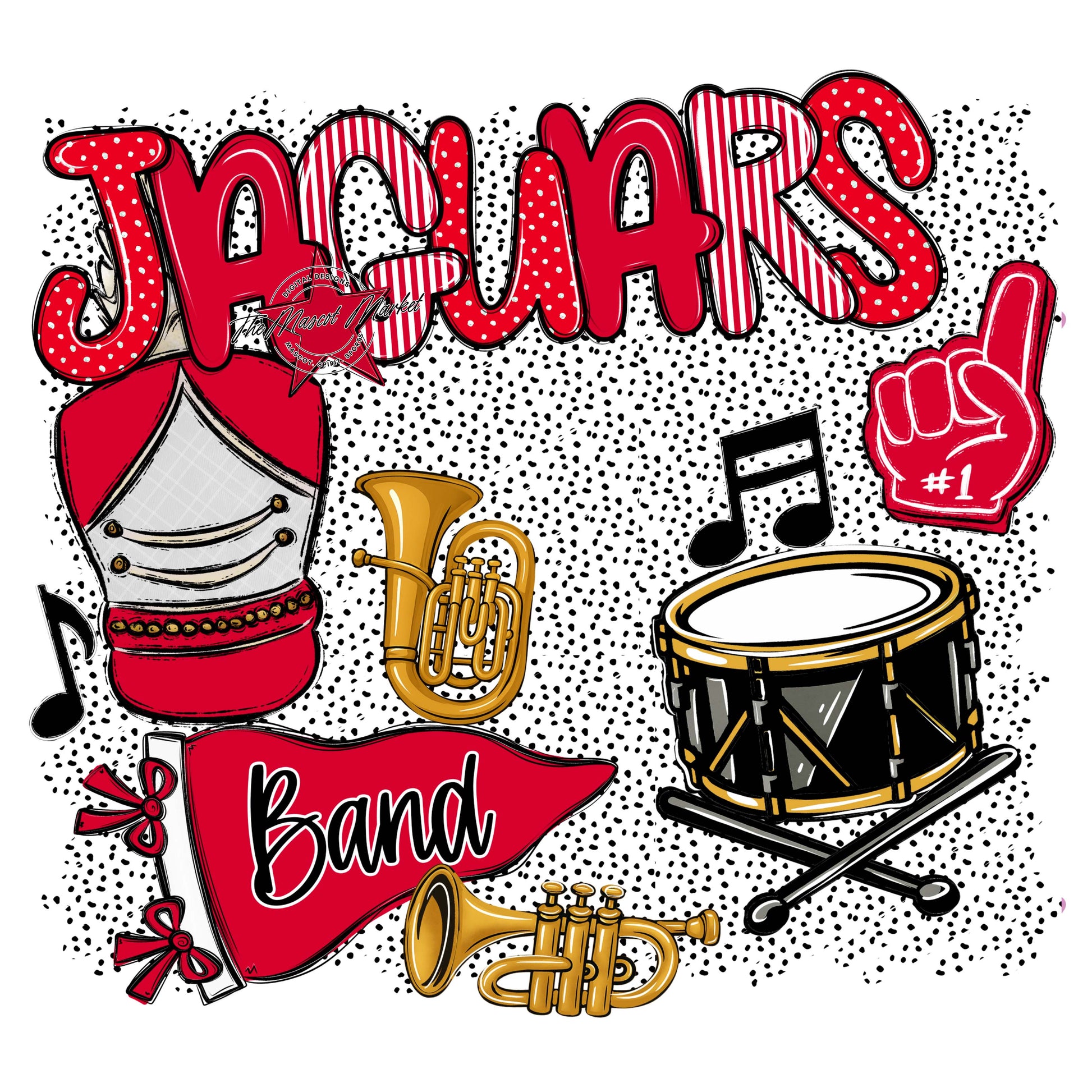 Jaguars Band Spirit-Red