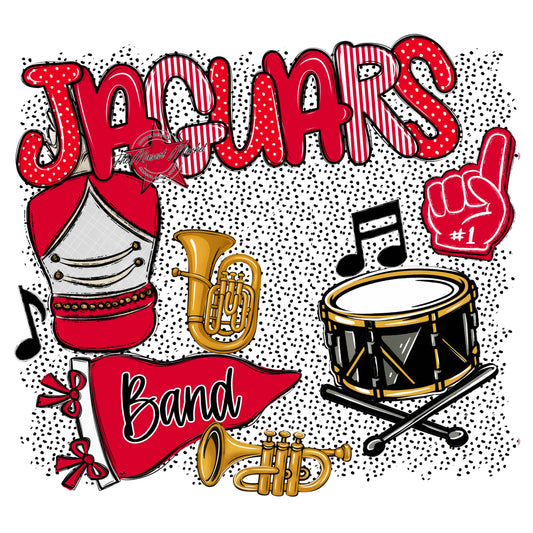 Jaguars Band Spirit-Red
