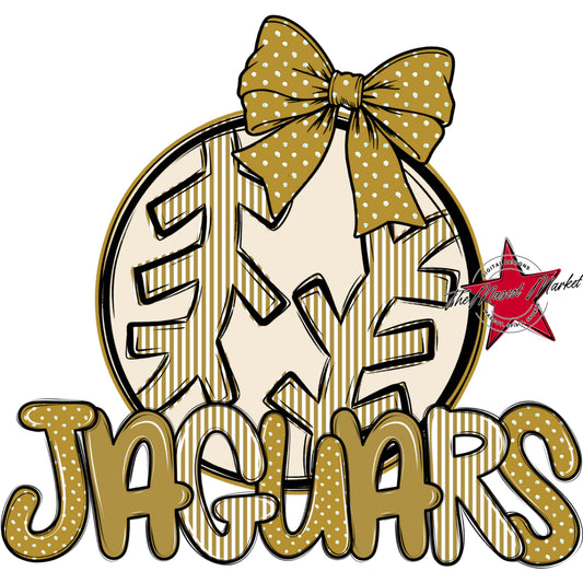 Jaguars Baseball-Softball Spirit Design-Gold