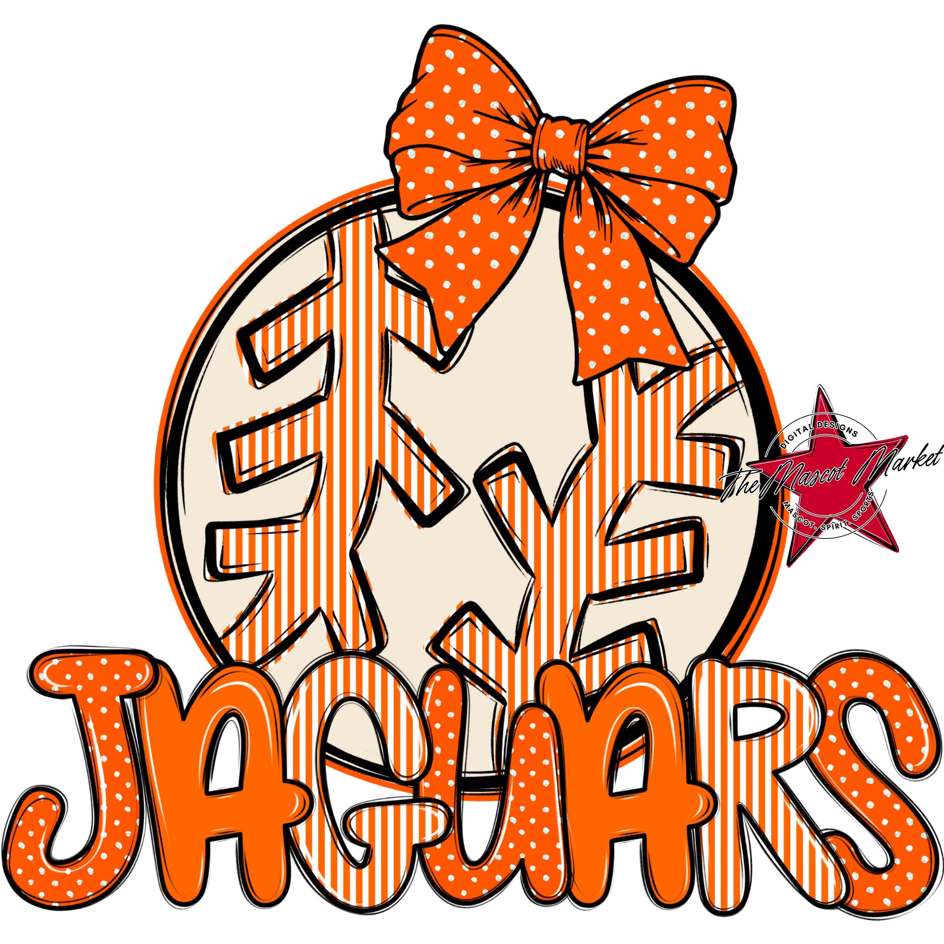 Jaguars Baseball-Softball Spirit Design-Orange