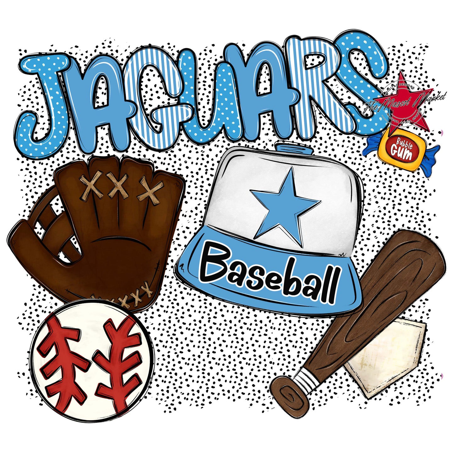 Jaguars Baseball Spirit-Carolina Blue