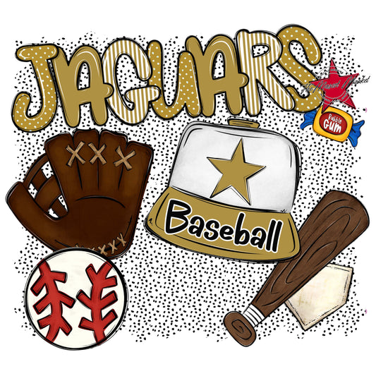 Jaguars Baseball Spirit-Gold