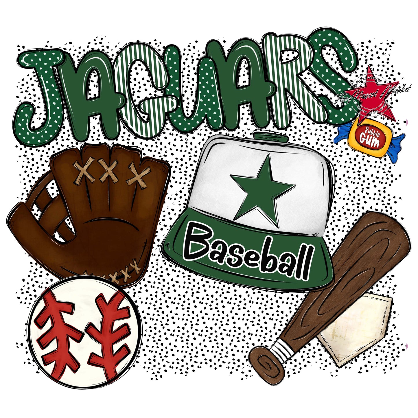 Jaguars Baseball Spirit-Green