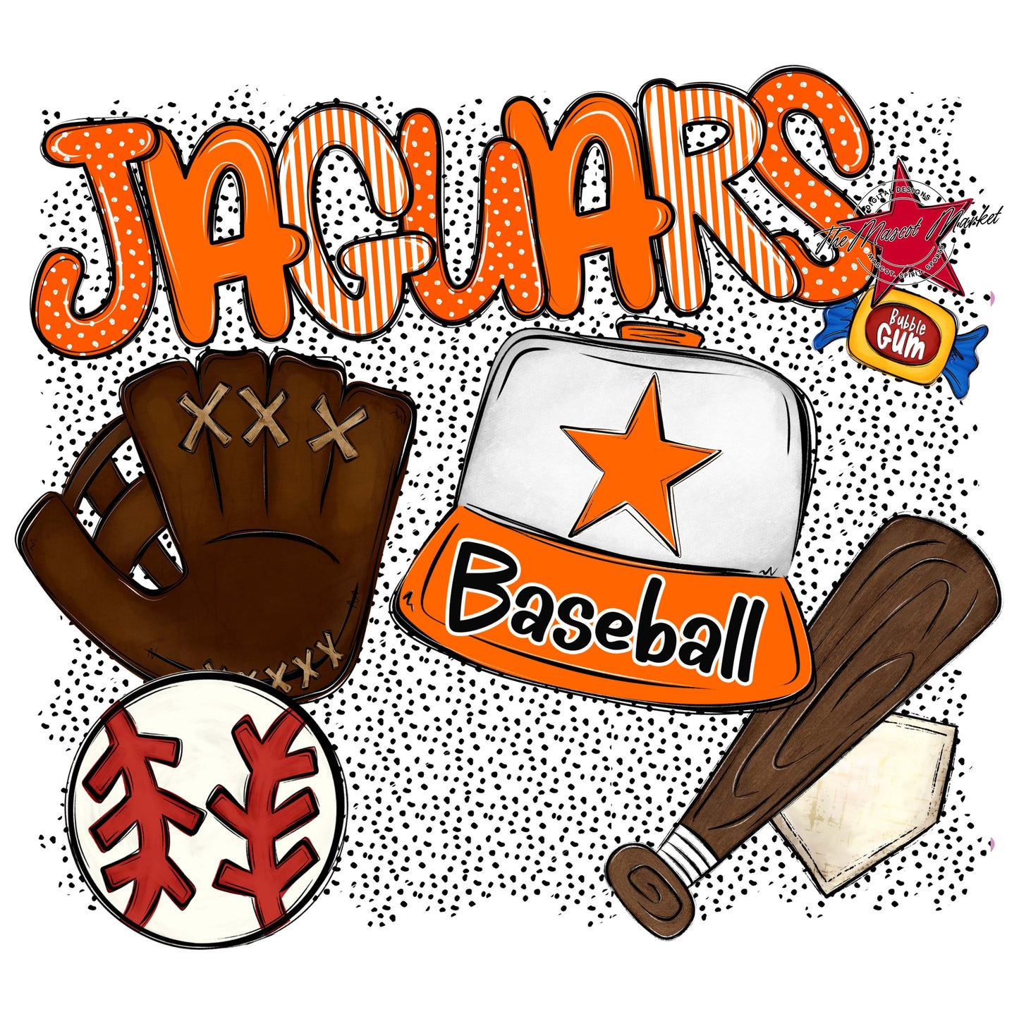 Jaguars Baseball Spirit-Orange
