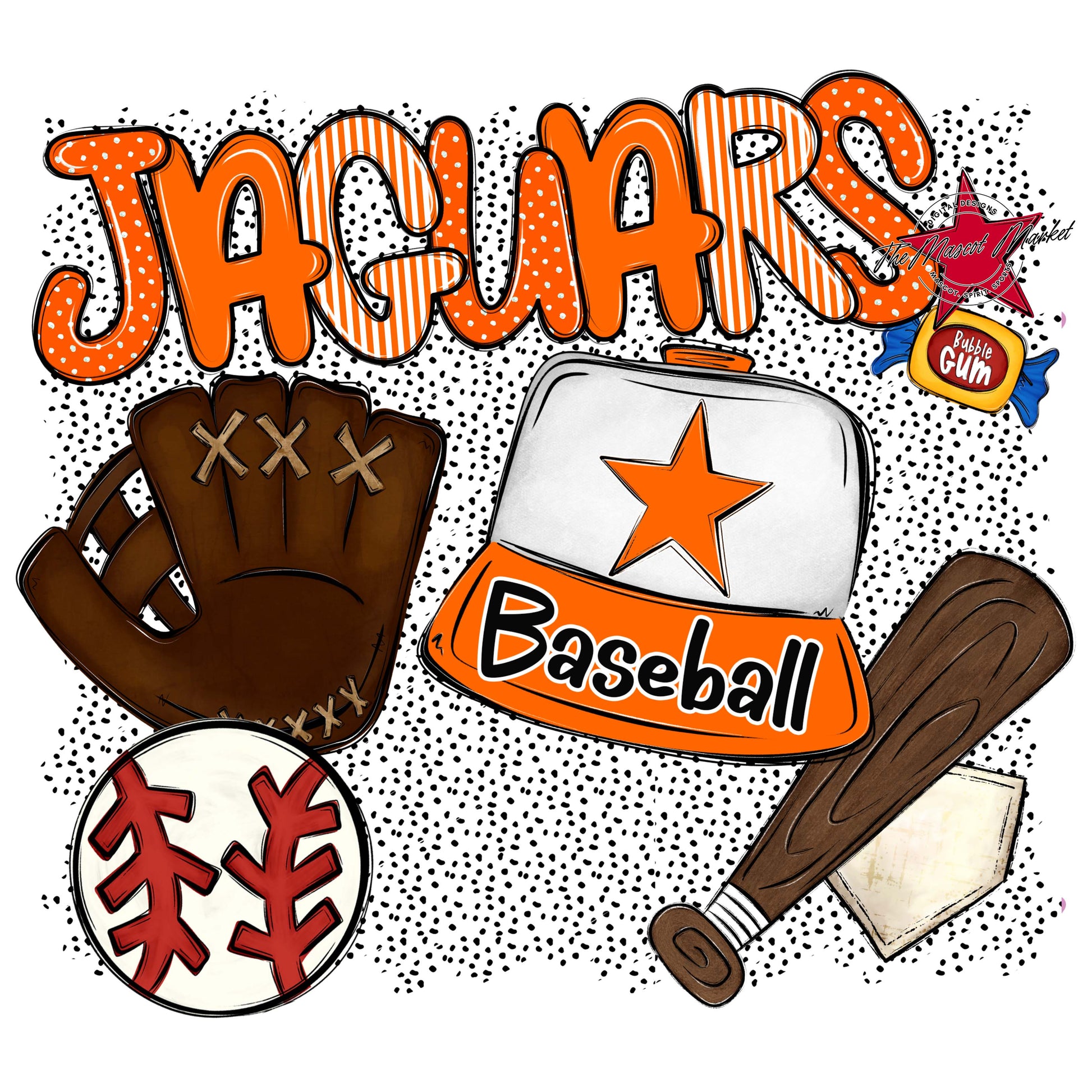 Jaguars Baseball Spirit-Orange