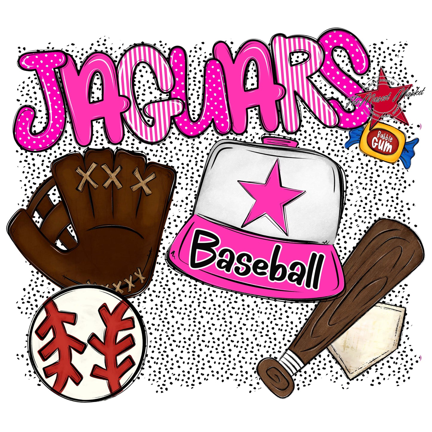 Jaguars Baseball Spirit-Pink