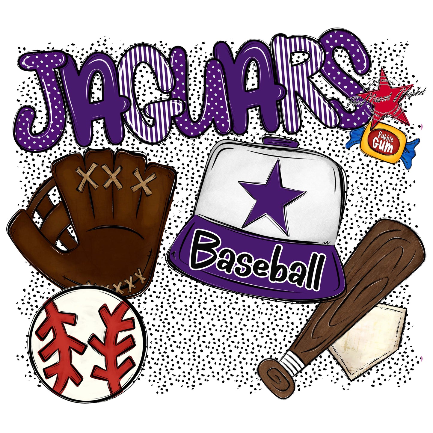 Jaguars Baseball Spirit-Purple