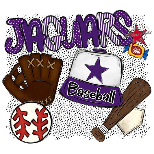 Jaguars Baseball Spirit-Purple