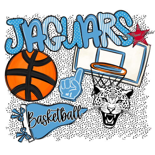 Jaguars Basketball Spirit-Carolina Blue