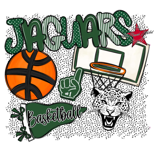 Jaguars Basketball Spirit-Green