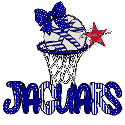 Jaguars Basketball Spirit Design-Blue