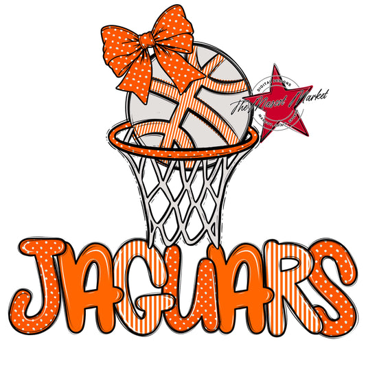 Jaguars Basketball Spirit Design-Orange