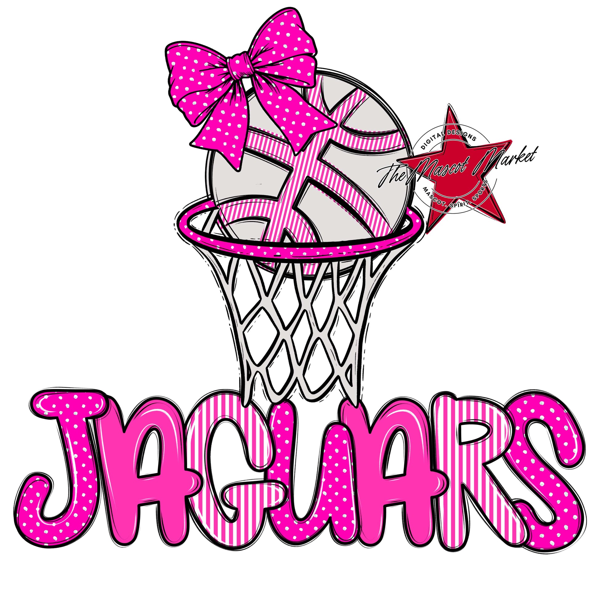 Jaguars Basketball Spirit Design-Pink