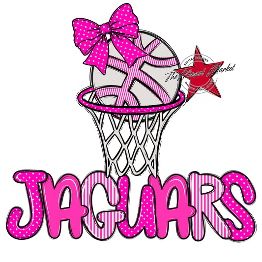 Jaguars Basketball Spirit Design-Pink