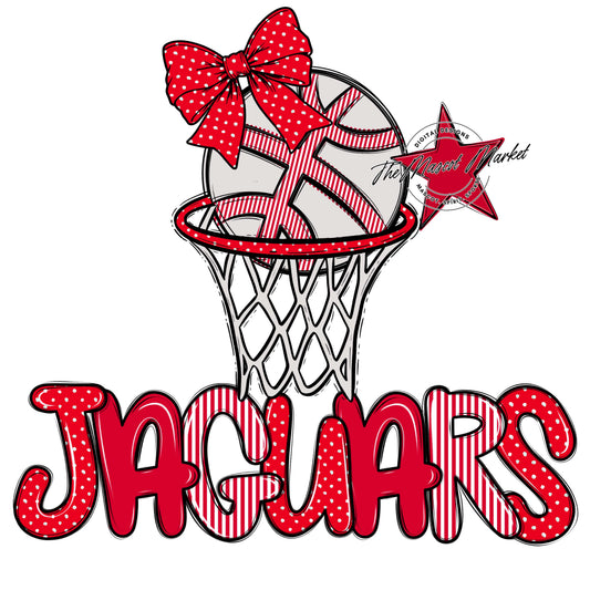 Jaguars Basketball Spirit Design-Red