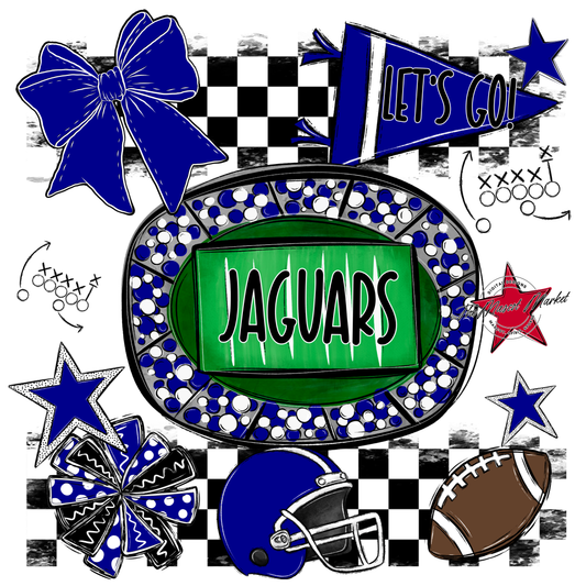 Jaguars Checkers Spirit Design-Blue