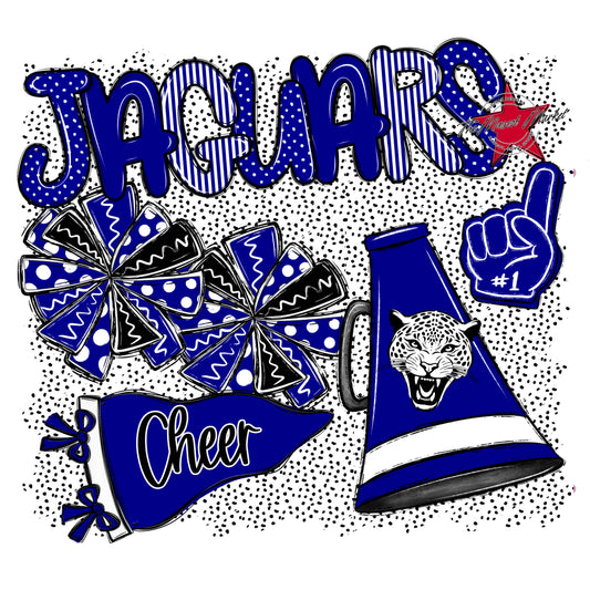 Jaguars Cheer Spirit-Blue