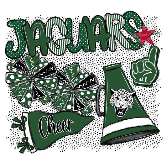 Jaguars Cheer Spirit-Green