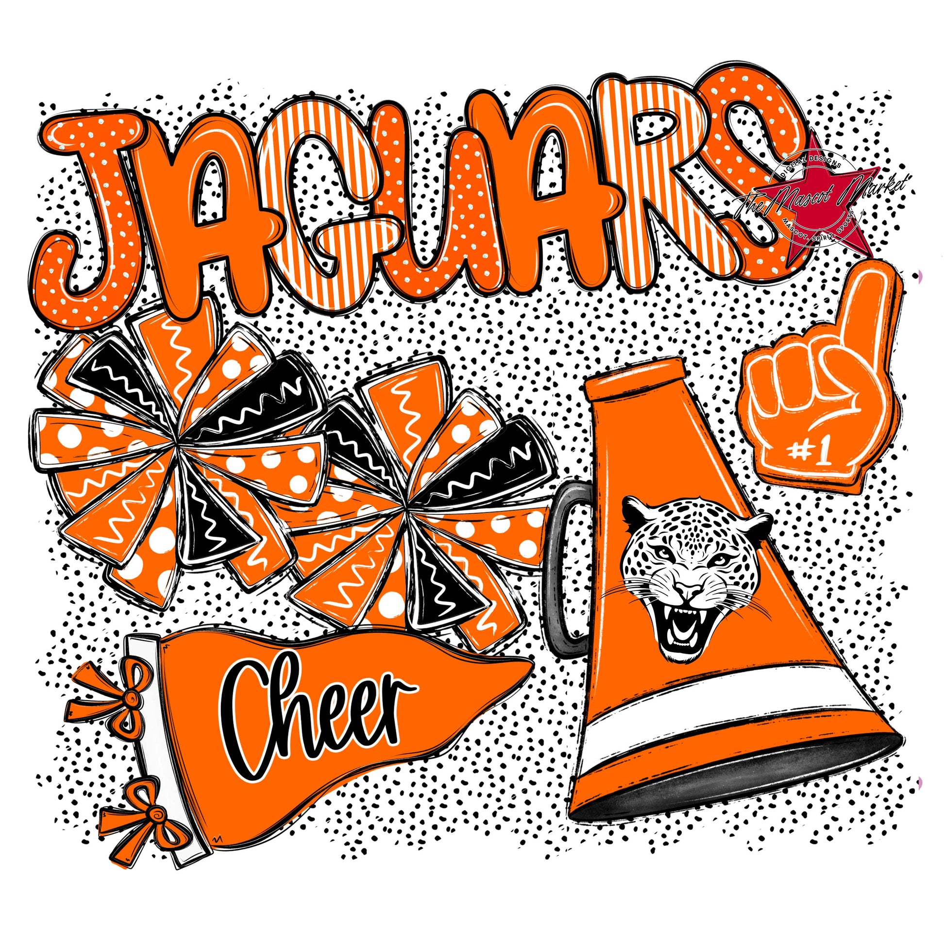 Jaguars Cheer Spirit-Orange