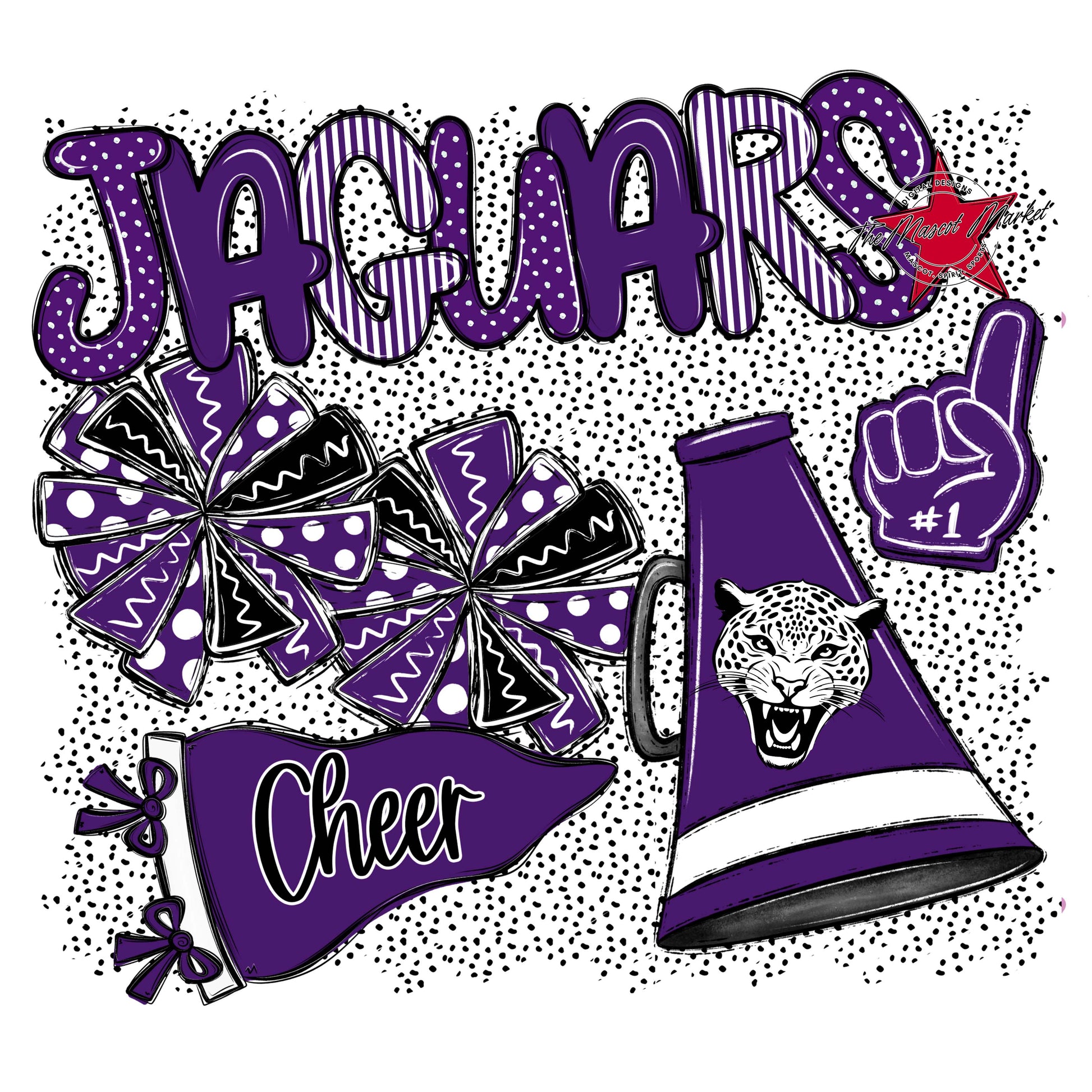 Jaguars Cheer Spirit-Purple