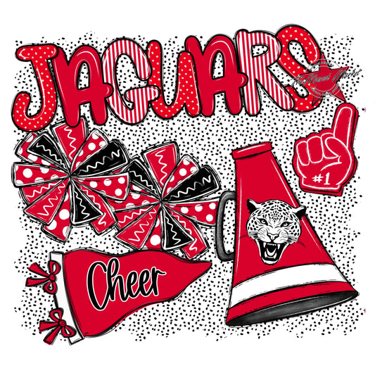 Jaguars Cheer Spirit-Red